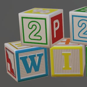 Wooden toy alphabet