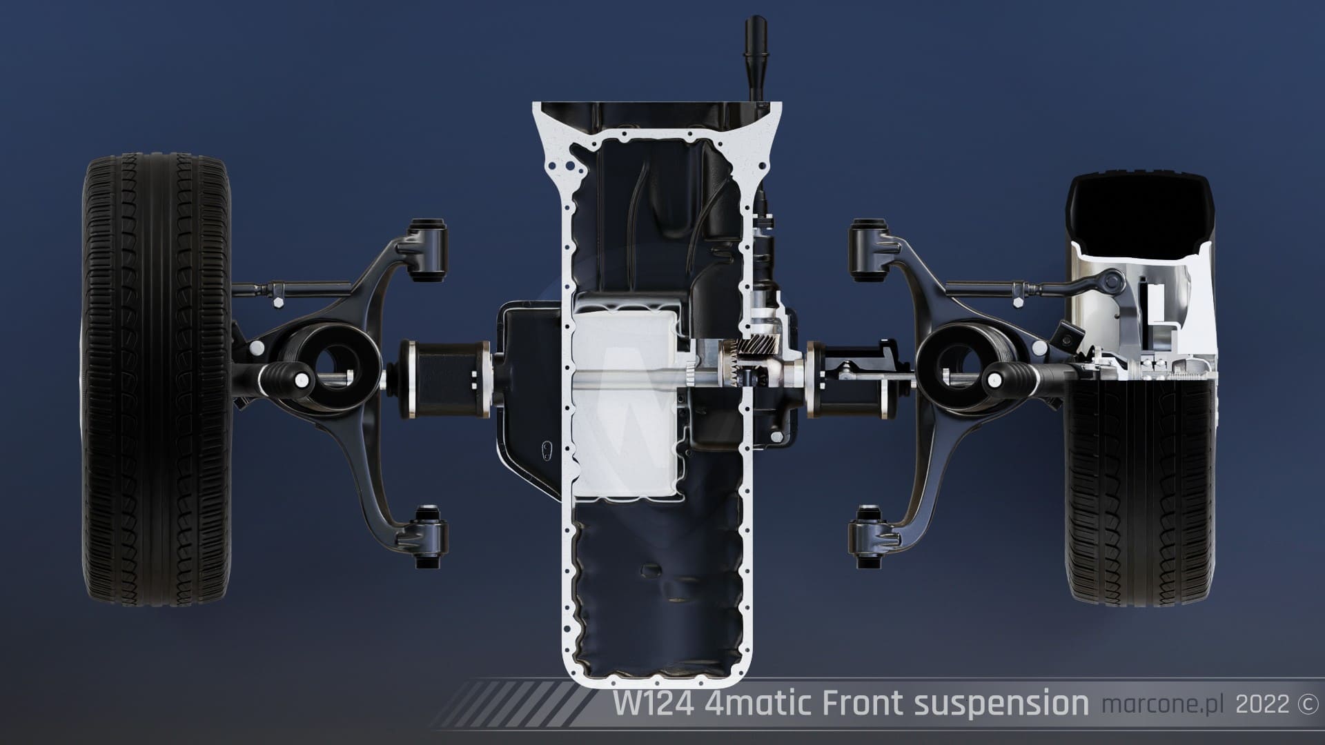 W124 4matic Front suspension